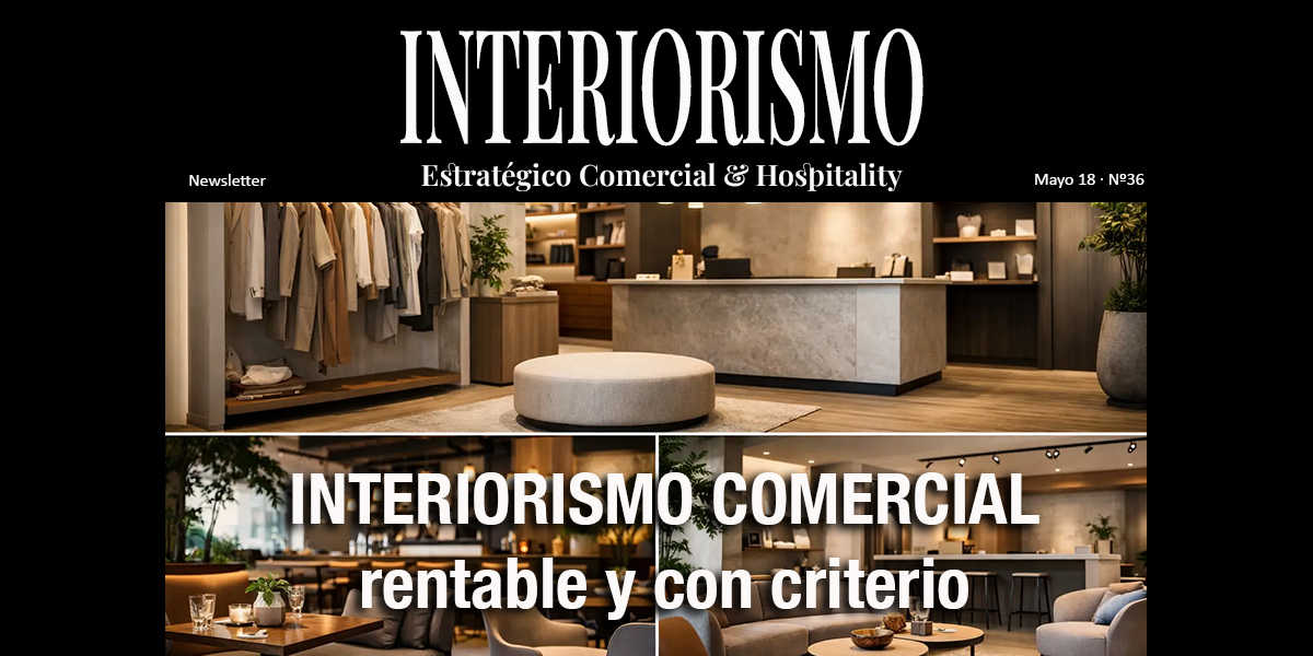 Interiorismo comercial rentable y con criterio