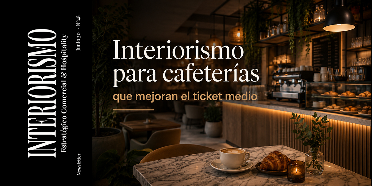 Interiorismo para cafeterías que mejoran el ticket medio